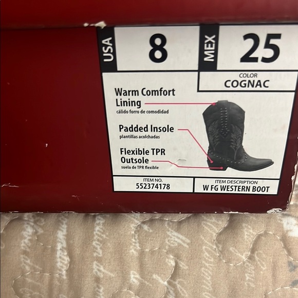 Faded Glory Brown cowboy boots - Picture 3 of 7